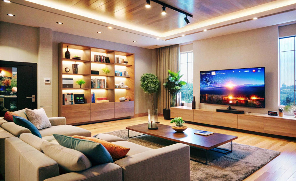 A fények rétegezése a legolcsóbb eszköz egy lakás atmoszférájának megváltoztatására.